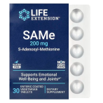 Life Extension SAMe S-Adenosyl-Methionine 200 mg