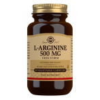 Solgar L-Arginine 500 mg Lämmastikoksiidi võimendid L-arginiin Aminohapped Enne treeningut ja energiat