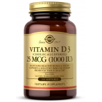 Solgar Vitamin D3 Cholecalciferol 25 mcg 1000 iu