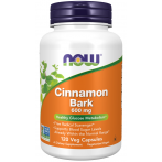 Now Foods Cinnamon Bark 600 mg Apetito kontrolė Svorio valdymas