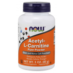 Now Foods Acetyl-L-Carnitine Pure Powder L-Karnitīns Aminoskābes Svara Kontrole