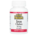 Natural Factors Iron Chelate 25 mg