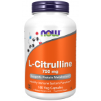 Now Foods L-Citrulline 750 mg Azoto oksido stiprintuvai L-citrulinas Amino rūgštys Prieš treniruotę ir energija