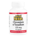 Natural Factors Chromium & Vanadium 125 mcg