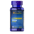 Puritan's Pride L-Tyrosine 500 mg L-Tirozīns Aminoskābes