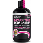 Biotech Usa L-Carnitine 70.000 + Chrome L-karnitinas Apetito kontrolė Svorio valdymas