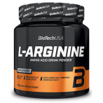 Biotech Usa L-Arginine Powder Azoto oksido stiprintuvai L-argininas Amino rūgštys Prieš treniruotę ir energija
