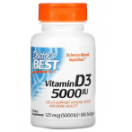 Doctor's Best Vitamin D3 125 mcg 5000 iu