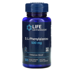 Life Extension D, L-Phenylalanine 500 mg L-fenüülalaniin Aminohapped