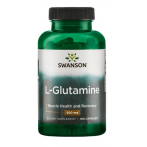 Swanson L-Glutamine 500 mg L-glutamiin Aminohapped Pärast treeningut ja taastumist