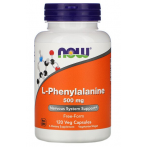 Now Foods L-Phenylalanine 500 mg L-fenilalaninas Amino rūgštys