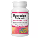 Natural Factors Magnesium Bisglycinate 100 plus L-Theanine 250 mg Aminohapped